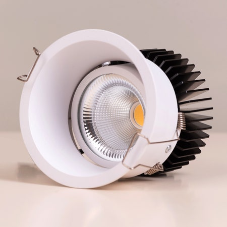 Damon- 7W White (3000K, 36° Beam Angle) LED Recess COB Downlights (DL01-10375)