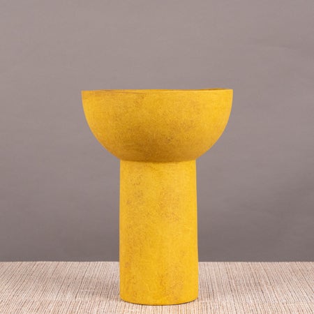 Terra Cotta Tumbler (Turmeric) Ceramic Vase