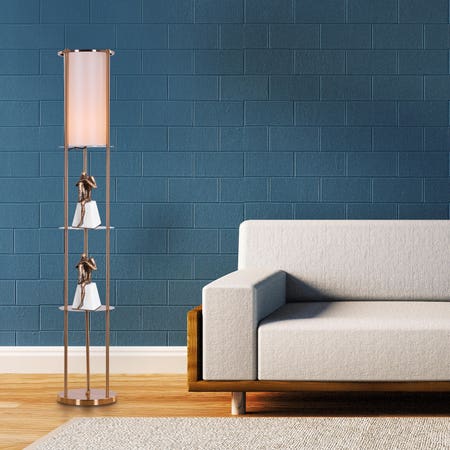 Shelf Help (Gold) Floor Lamp