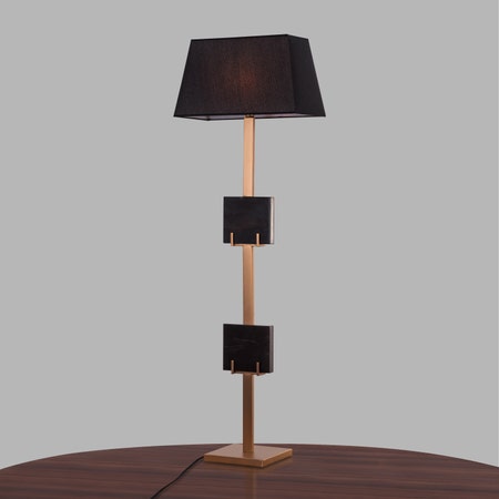 Marbled (Black) Floor Lamp