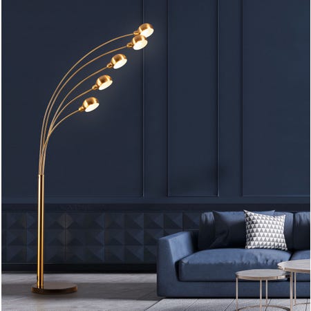 Take Me Anywhere (Gold) Marble Floor Lamp