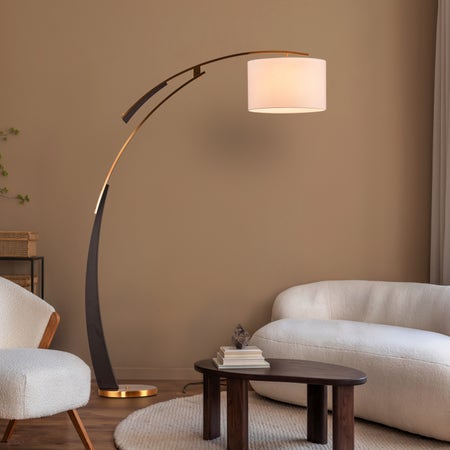 Direct Flight (Black, Gold) Floor Lamp