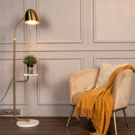 In My Mind (Gold) Marble Floor Lamp