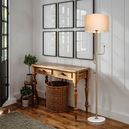 Discovered (Gold) Marble Floor Lamp