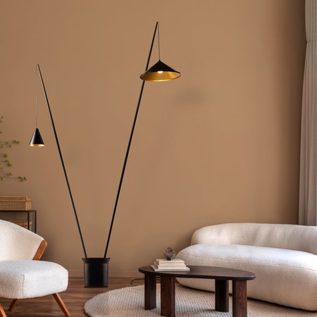 Around The Fire (Black) Floor Lamp