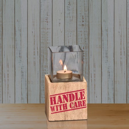 Crate Me Away (Handle With Care) Candle Holder