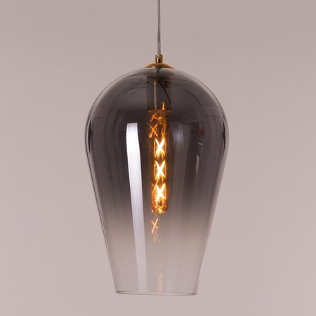 Have It All Signature (Smokey Grey) Glass Pendant Light