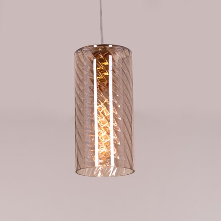 No Words (Amber) Textured Glass Pendant Light