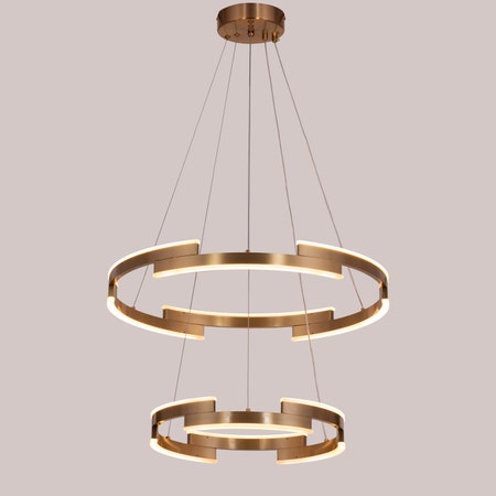 Bring A Friend (Medium, Gold, Dimmable LED with Remote Control) Chandelier