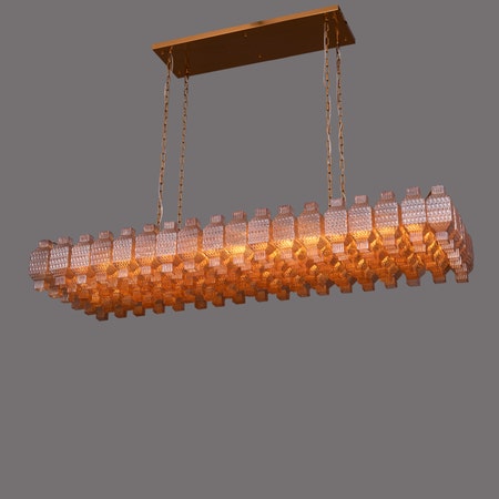 Snatched For The Gods (Large, Amber) Crystal Chandelier