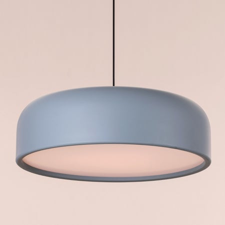 Artistic (24", Grey, Smart LED) Pendant Light (3 Smart LED Bulbs Included)