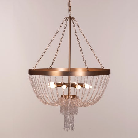 All That Glows (Matte Gold) Crystal Chandelier