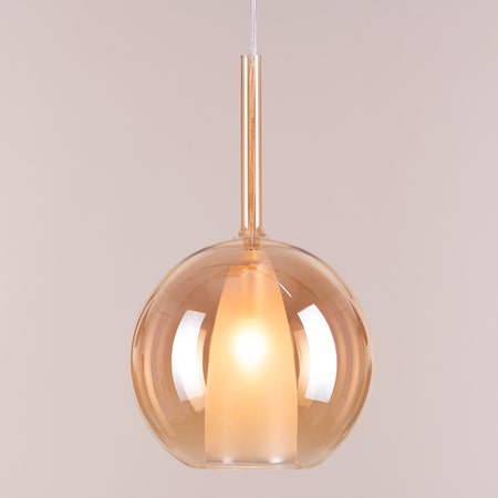 First Sign (Amber) Glass Pendant Light