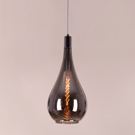 Keep My Love (Smokey Grey) Glass Pendant Light