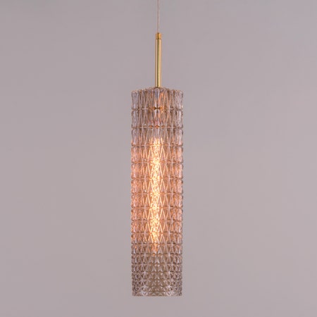 Drops Of Dew (Amber) Textured Glass Pendant Light