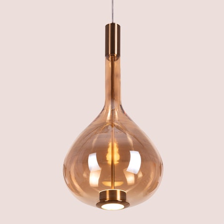 You Own It (Amber, Built-In LED) Glass Pendant Light