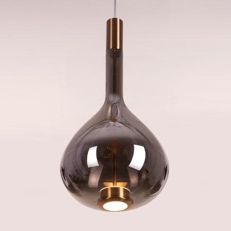 You Own It (Smokey Grey, Built-In LED) Glass Pendant Light