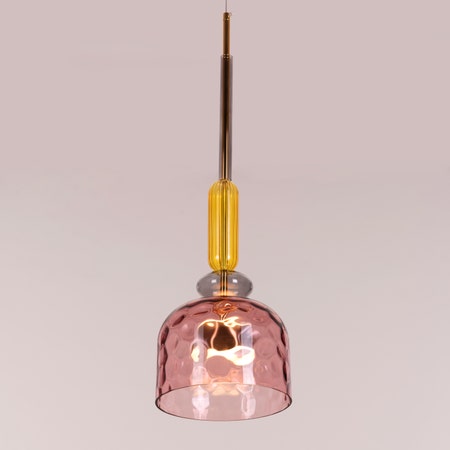 Sweet Treats (Pink, Built-In LED) Glass Pendant Light