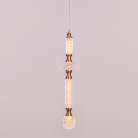 Awake At Dawn (Gold, Dimmable LED with Remote Control) Pendant Light