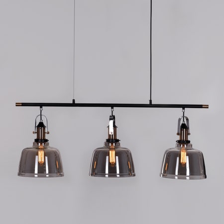 Royal Tea (Smokey Grey) Glass Pendant Light