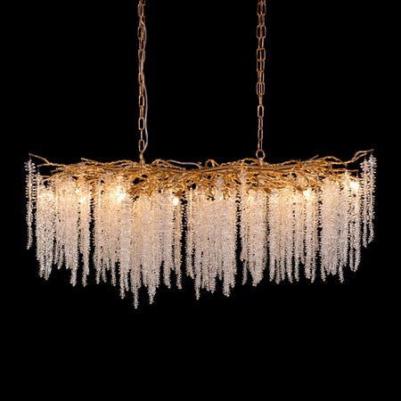 Up With The Fairies (Large, Gold) Tree Branch Crystal Chandelier