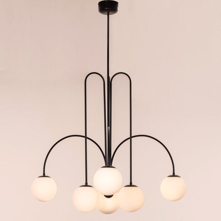 Forever Young (Large, Black, Dimmable LED with Remote Control) Chandelier