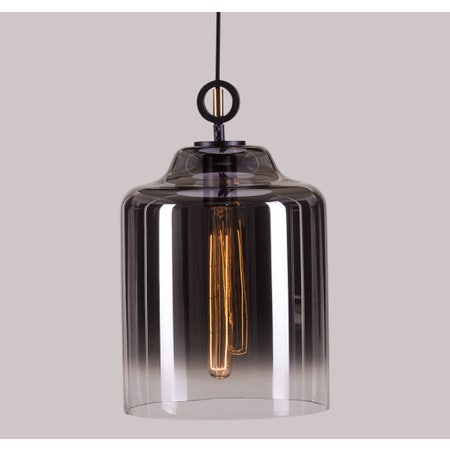 Ray Of Light (Stout, Dark Smokey Grey) Signature Glass Pendant Light