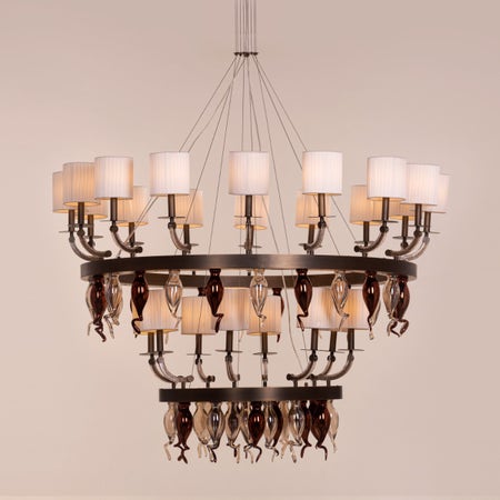 Autobiography (Large, Bronze, Mild Steel) Chandelier