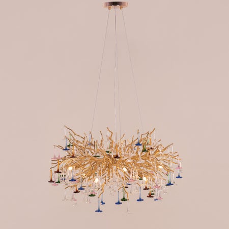 You Said Eternity (Small, Gold) Crystal Chandelier