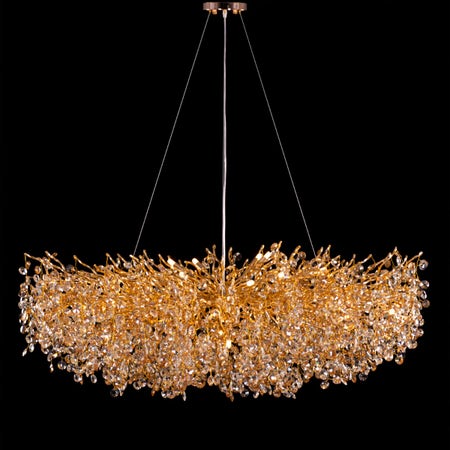 You Said Forever (Large, Gold) Crystal Chandelier