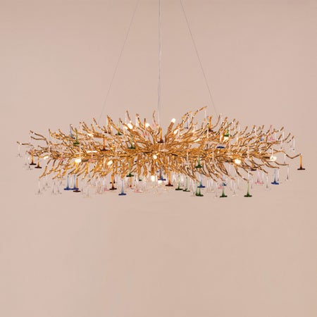 You Said Eternity (Large, Gold) Crystal Chandelier