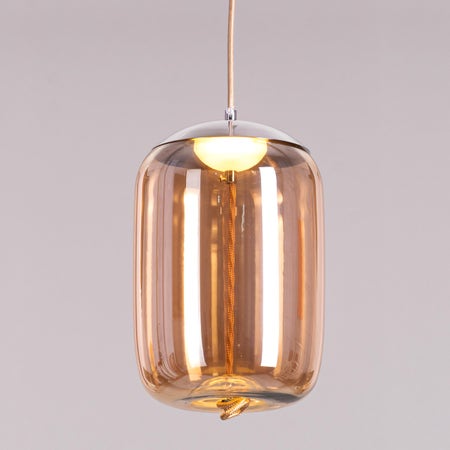 Trust Yourself (Amber, Built-In LED) Glass Pendant Light