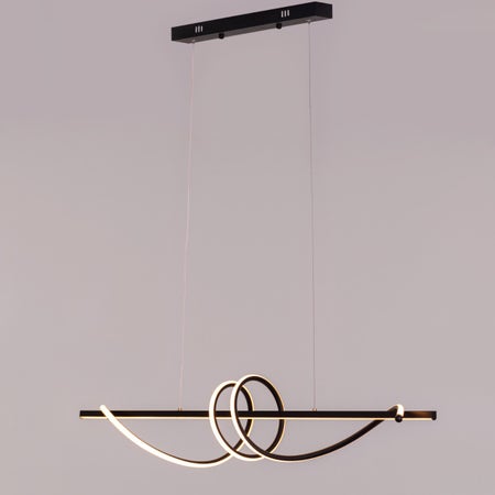 Up In The Air (Large, Black, 3 Color Dimmable LED with Remote Control) Chandelier