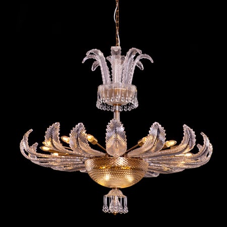 Wine Of Kings (Large, Gold) Crystal Chandelier