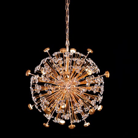 Soaring Signature (Gold, Built-In LED with Remote Control) Crystal Chandelier