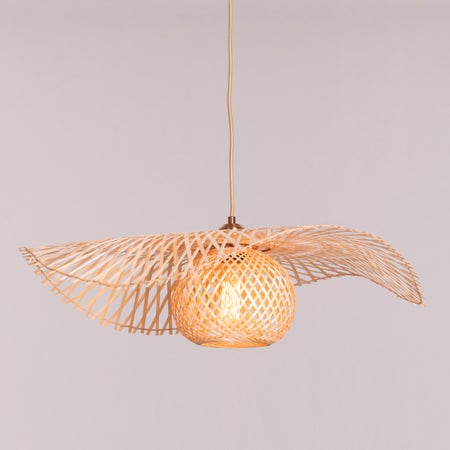 Come Undone Rattan Pendant Light