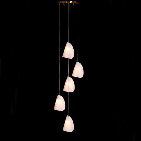 Snow On The Beach (Gold) Ceramic Chandelier