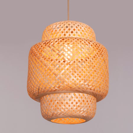 Feelings Are Hard Rattan Pendant Light