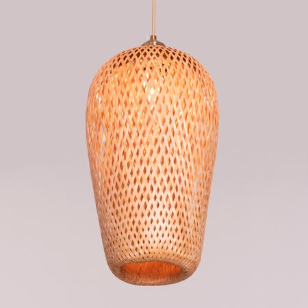 Pay Your Dues Rattan Pendant Light