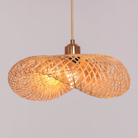 Country Roads Rattan Pendant Light