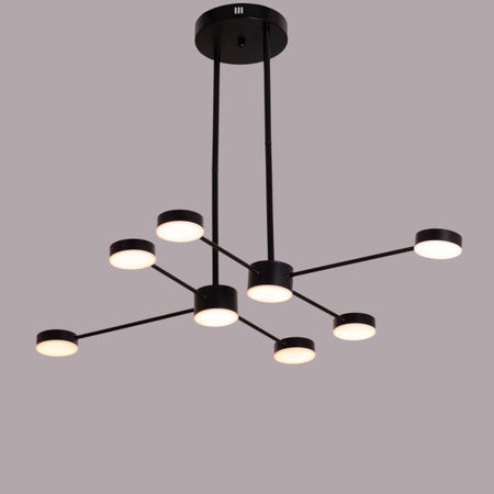 Walk On By (Large, Black, Dimmable LED with Remote Control) Chandelier