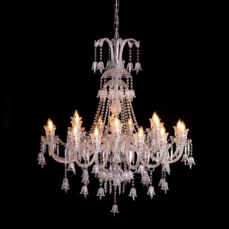 Rules The Room Grand (Large, Chrome) Crystal Chandelier