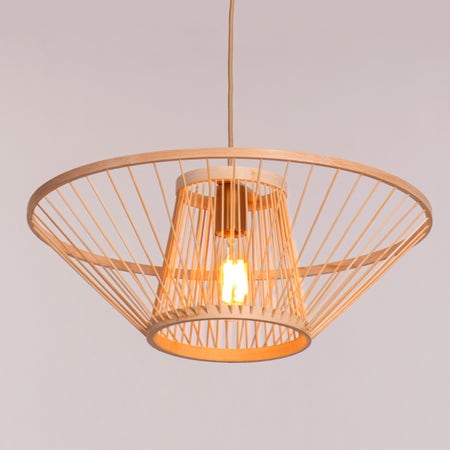 Oriental Aura Bamboo Pendant Light