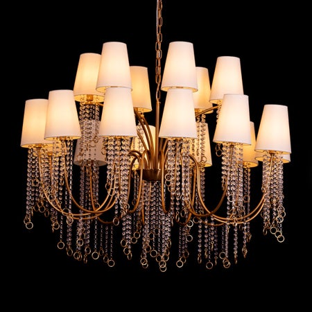 Myth & Magic (Large, Gold) Glass Crystal Chandelier