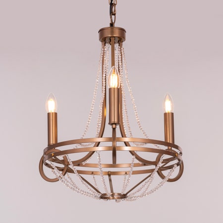 Waterfront (Gold) Crystal Pendant Light