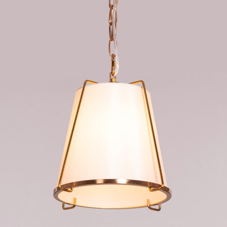 Woke Up Smiling (Gold, Cream ) Pendant Light