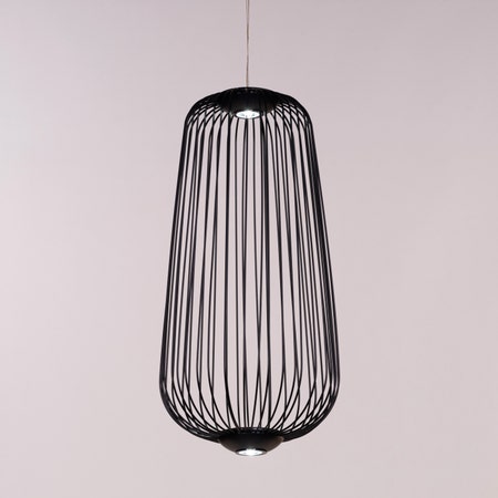 Playback (Black, 3 Color LED) Pendant Light