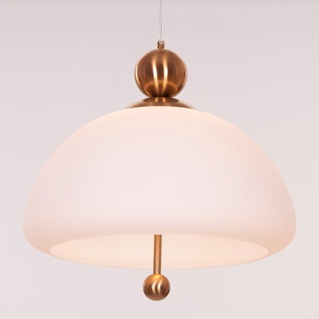 Lots To Hide (Gold) Built-In LED Frosted Glass Pendant Light