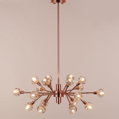 Queen's Necklace (Medium, Rose Gold) Crystal Chandelier