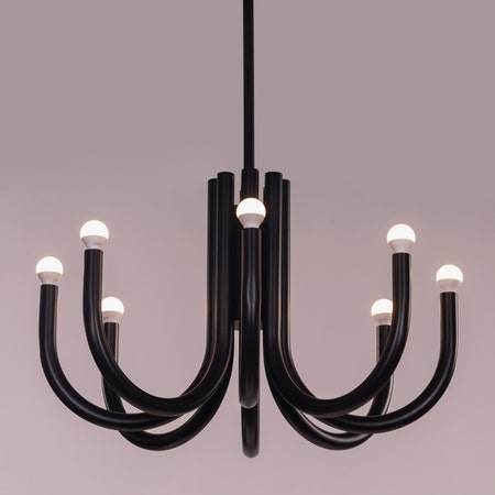 Glisten Up (Black) Chandelier